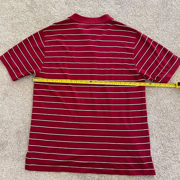 Jos. A. Bank Travelers Collection Red, White & Navy Striped Golf Cotton Shirt - Picture 6 of 6